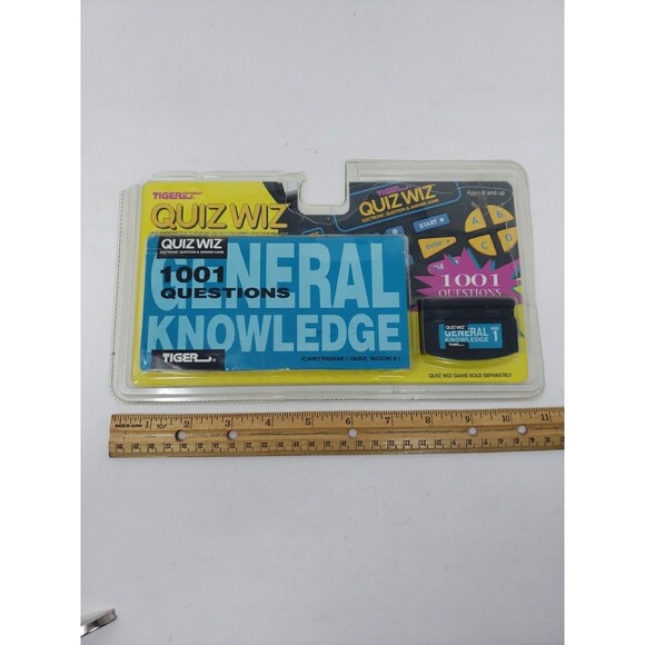 Vintage Tiger Electronics Quiz Wiz Book 1 General Knowledge Game Cartridge 1993 - Picture 16 of 16